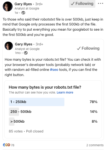 احتفظ بملفات Robots.txt أقل من 500 كيلوبايت trkeez.com