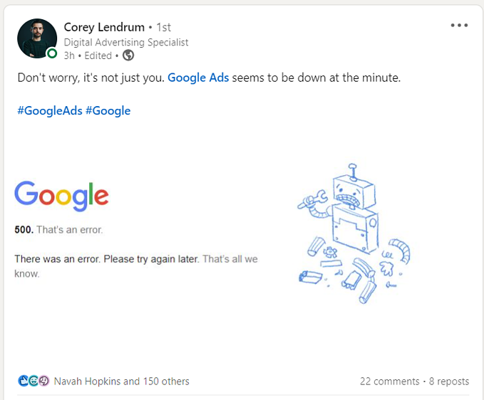 عطل في اعلانات غوغل trkeez.com